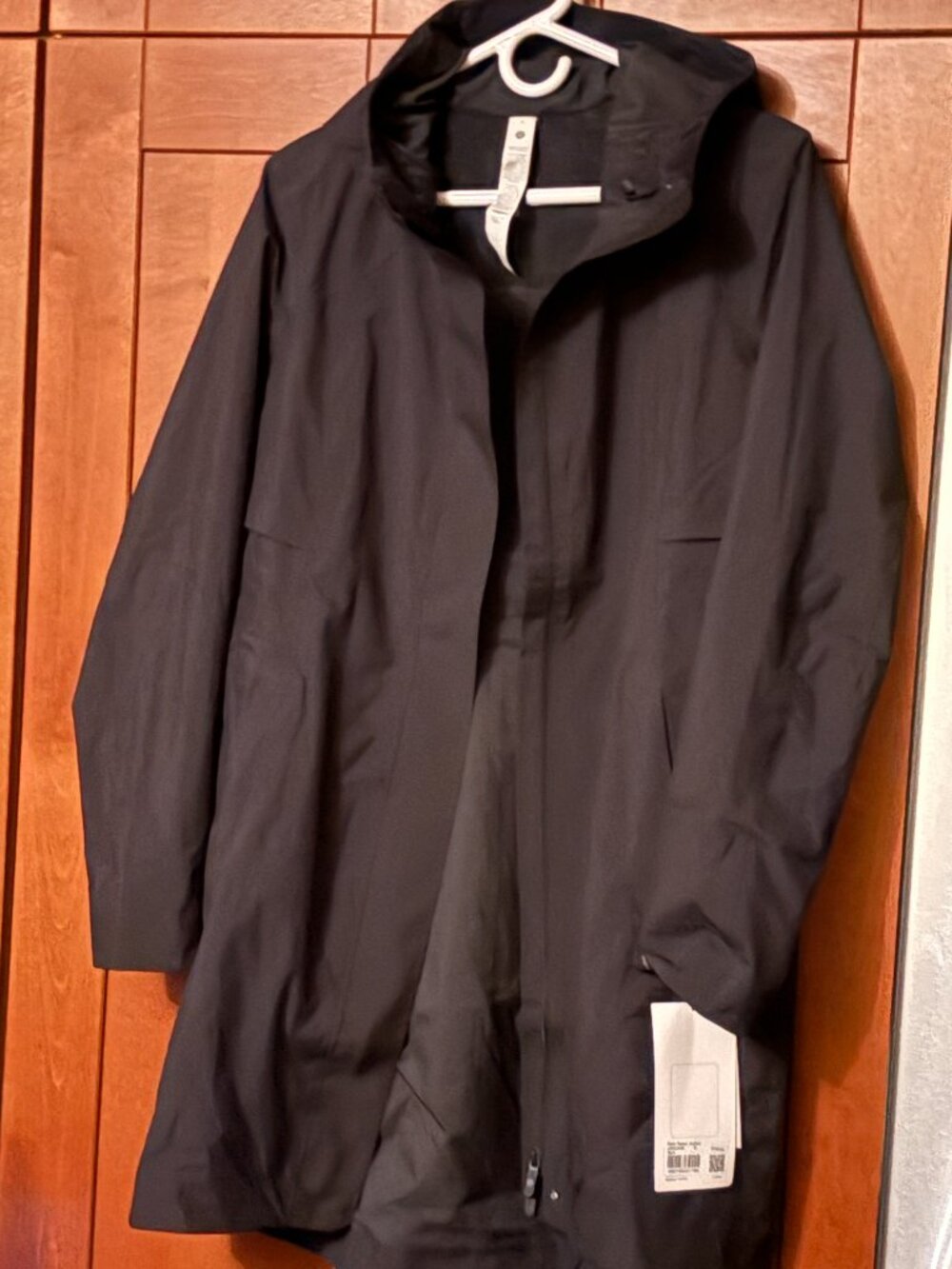 Lululemon Rain Rebel Hoodie Jacket Sz 10 Black New $272